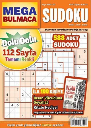 Maxi Mega Sudoku Bulmaca 2
