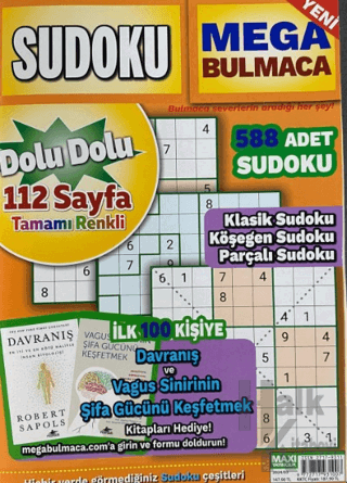 Maxi Sudoku Mega Bulmaca 2024-03 - Halkkitabevi