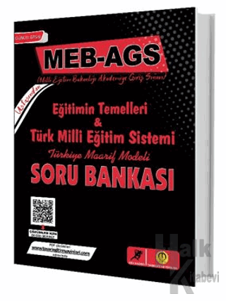 MEB-AGS Eğitim Temelleri-Milli Eğitim Sistemi Soru Bankası - Halkkitab