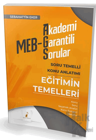 MEB - AGS Eğitimin Temelleri Soru Temelli Konu Anlatımı