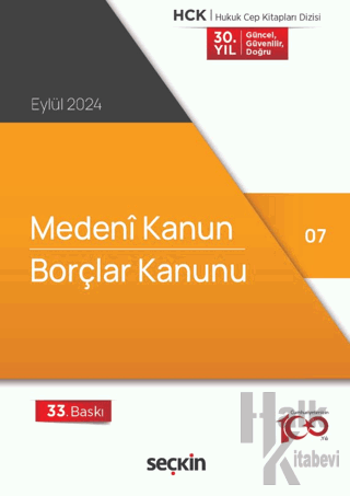 Medeni Kanun – Borçlar Kanunu (Cep Kitabı)