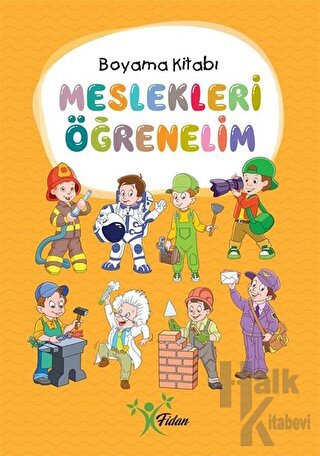 Meslekleri Öğrenelim - Boyama Kitabı - Halkkitabevi