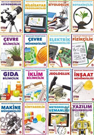 Meslekleri Öğreniyorum Seti - 16 Kitap