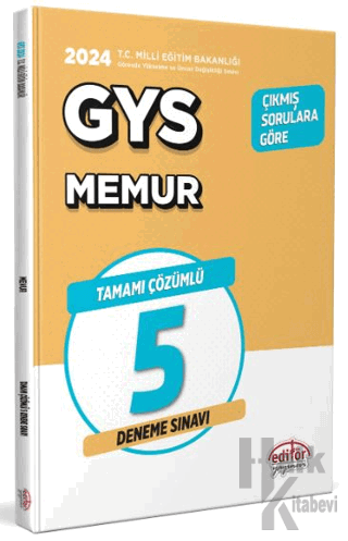 Milli Eğitim Başkanlığı GYS Memur Tamamı Çözümlü 5 Deneme Sınavı - Hal