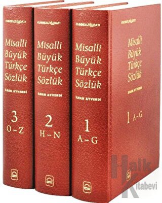 Misalli Büyük Türkçe Sözlük - 3 Cilt Takım (Ciltli)