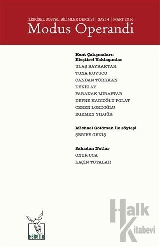 Modus Operandi İlişkisel Sosyal Bilimler Dergisi Sayı: 4 / Mart - 2016