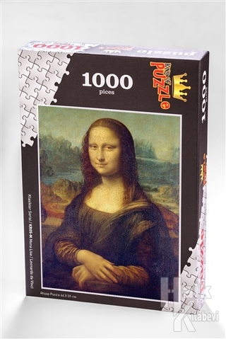 Mona Lisa - Leonardo da Vinci (1000 Parça) - Ahşap Puzzle Klasikler Serisi - (KR05-M)