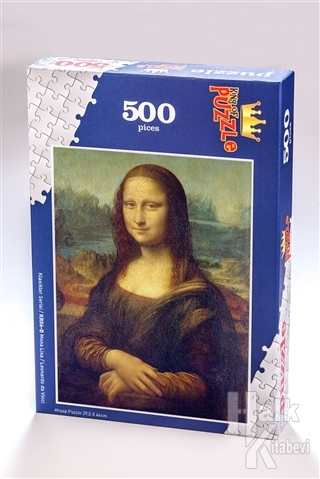 Mona Lisa - Leonardo da Vinci (500 Parça) - Ahşap Puzzle Klasikler Serisi - (KR06-D)