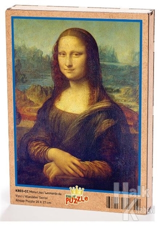 Mona Lisa - Leonardo da Vinci Ahşap Puzzle 204 Parça (KR03-CC)