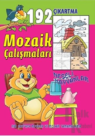 Mozaik Çalışmaları 192 Çıkartma -  Neşeli Hayvanlar