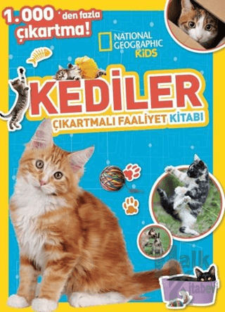 National Geographic Kids Kediler Çıkartmalı Faaliyet Kitabı