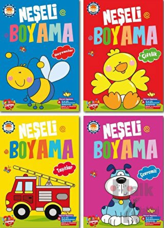 Neşeli Boyama - 4 Kitap Takım