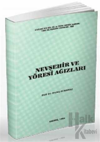 Nevşehir ve Yöresi Ağızları - Halkkitabevi