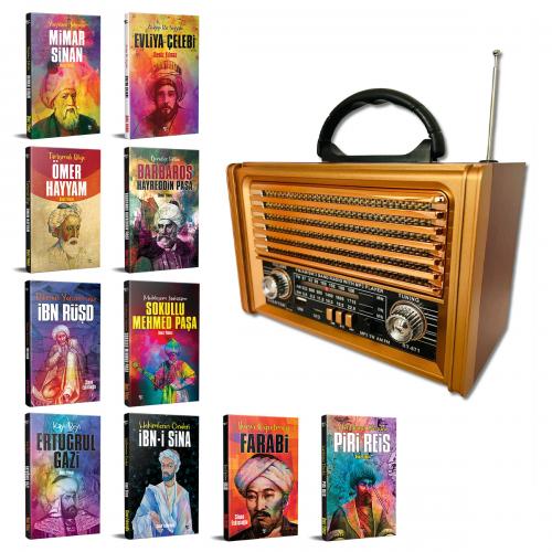 Nostaljik Şarjlı Radyo ve Bilim İnsanları Kitap Seti