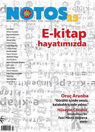 Notos Öykü İki Aylık Edebiyat Dergisi Sayı: 23