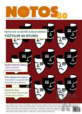 Notos Öykü İki Aylık Edebiyat Dergisi Sayı: 80 Şubat - Mart 2020 - Hal