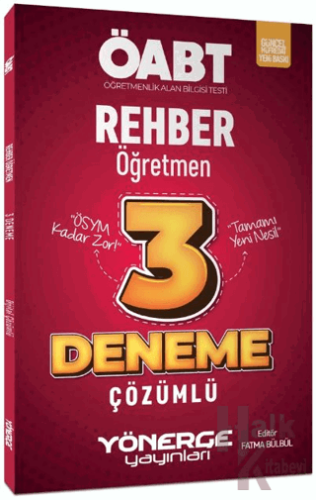 ÖABT Rehber Öğretmen 3 Deneme Çözümlü - Halkkitabevi