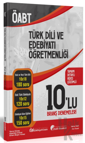 ÖABT Türk Dili ve Edebiyatı 10 Deneme Çözümlü