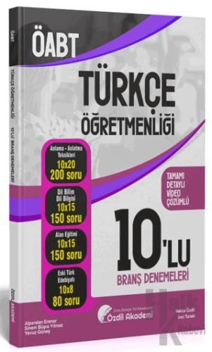 ÖABT Türkçe Öğretmenliği 10 Deneme Çözümlü