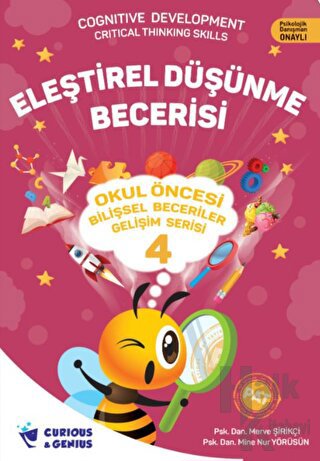 Okul Öncesi Bilişsel Beceriler Gelişim Serisi - Eleştirel Düşünme Becerisi Curious and Genius