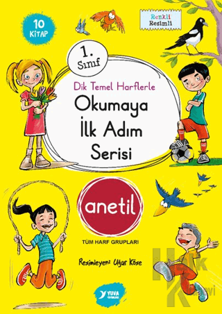 Okumaya İlk Adım Serisi Anetil Düz Yazı (10 Kitap)