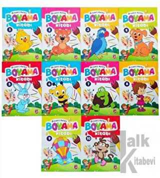 Örnekli Kolay Boyama Kitabı 10 Kitap Takım