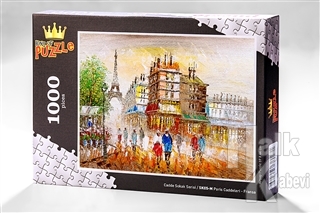 Paris Caddeleri - Fransa (1000 Parça) - Ahşap Puzzle Cadde Sokak Serisi - (SK05-M)