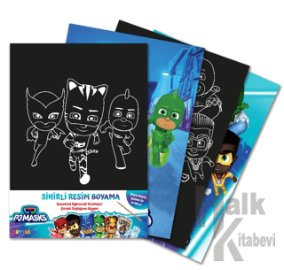 Pjmasks Sihirli Resim Boyama – Ahşap Kalem Hediyeli - Halkkitabevi