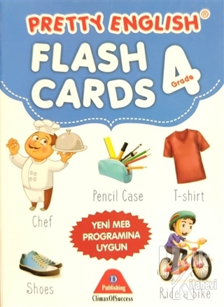 Pretty English Flash Cards 4 Grade - Halkkitabevi