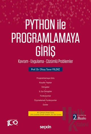 Python İle Programlamaya Giriş Kavram - Uygulama - Çözümlü Problemler 