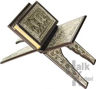 Rahleli Kaplama Gümüş Kur'an-ı Kerim (Büyük Cep Boy) - Halkkitabevi