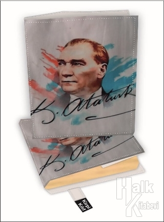 Renkli Atatürk İmza Kitap Kılıfı Kod - L-3322023 - Halkkitabevi