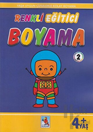 Renkli Eğitici Boyama 2 - 4+ Yaş - Halkkitabevi