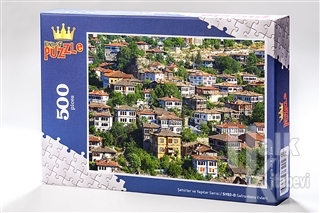 Safranbolu Evleri (500 Parça) - Ahşap Puzzle Şehirler ve Yapılar Serisi - (SY02-D)