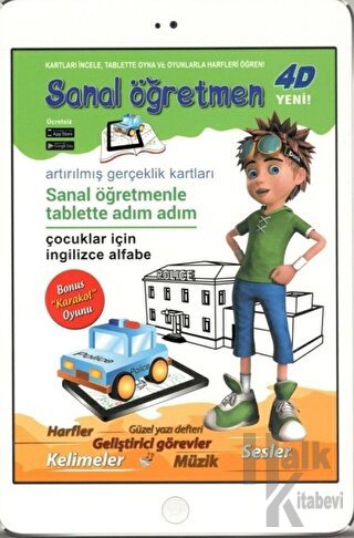 Sanal Öğretmen - Çocuklar İçin İngilizce Alfabe - Halkkitabevi