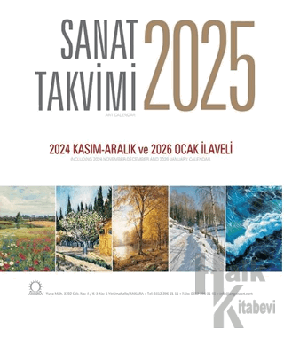 Sanat Takvimi 2025 Duvar Takvimi - Halkkitabevi