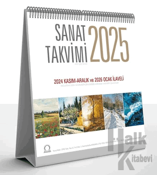 Sanat Takvimi 2025 Masa Takvimi - Halkkitabevi