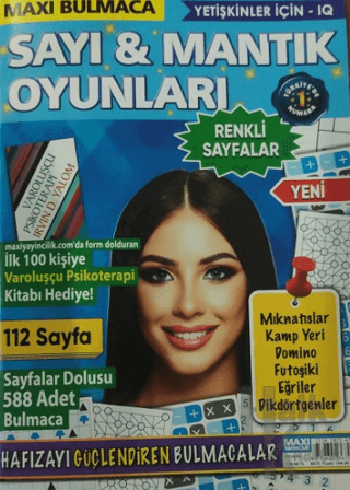 Sayı ve Mantık Oyunları Maxi Bulmaca 2024 - 03 - Halkkitabevi