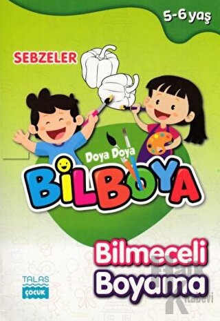 Sebzeler - Doya Doya Bil Boya Bilmeceli Boyama (5-6 Yaş)