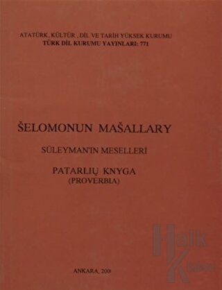 Selomonun Masallary / Süleyman’ın Meselleri (Ciltli) - Halkkitabevi