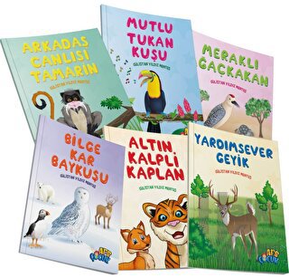 Sevimli Hayvan Dostlarımız Hikaye Seti - 6 Kitap (Ciltli)