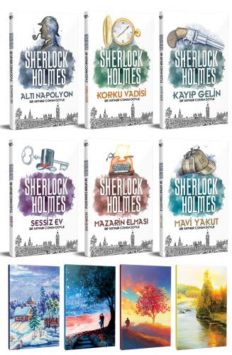 Sherlock Holmes 6 Kitap ve 4 Manzara Temalı Çizgili Defter