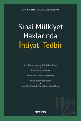 Sınai Mülkiyet Haklarında İhtiyati Tedbir - Halkkitabevi