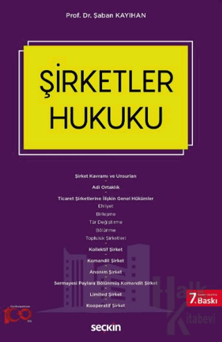 Şirketler Hukuku - Halkkitabevi