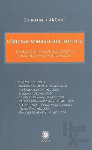 Sözleşme Sonrası Sorumluluk (Ciltli)