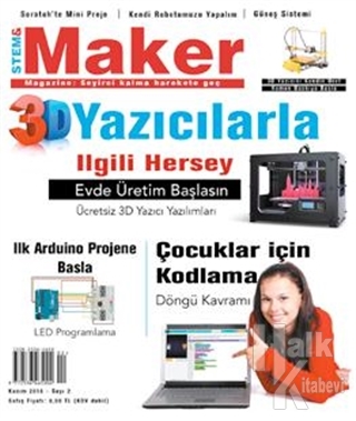 Stem - Maker Magazine Dergisi Sayı : 2 Kasım 2016 - Halkkitabevi