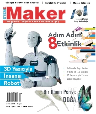 Stem - Maker Magazine Dergisi Sayı : 3 Aralık 2016 - Halkkitabevi