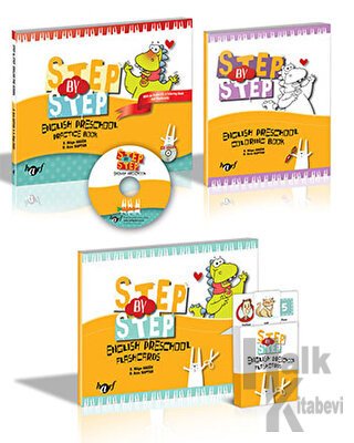 Step By Step English Preschool Practice Book Set - Halkkitabevi