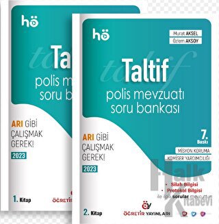 Taltif Polis Mevzuatı Soru Bankası (2 Kitap) - Halkkitabevi