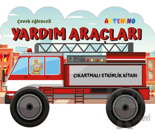 Taşıtlar Serisi - Yardım Araçları Çıkartmalı Etkinlik Kitabı - Halkkit